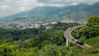 road in the mountains, colombia