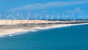  Aeolian Park At Aracati In Ceara Brazil.